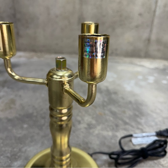 Vintage Brass 3-Light Lamp Base - Picture 4 of 11